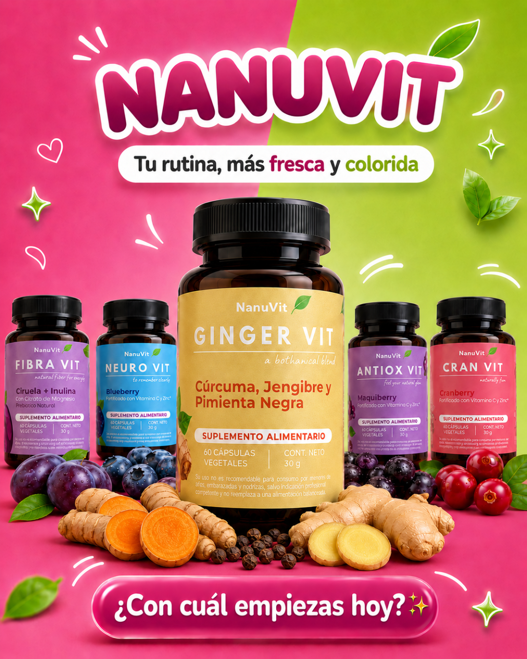 Ginger Vit - 60 cápsulas vegetales