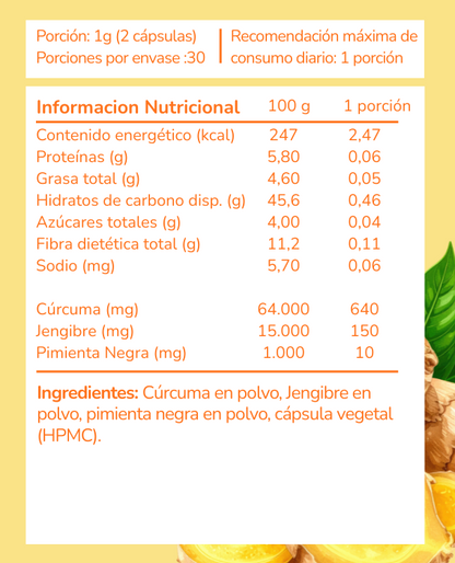 Ginger Vit - 60 cápsulas vegetales