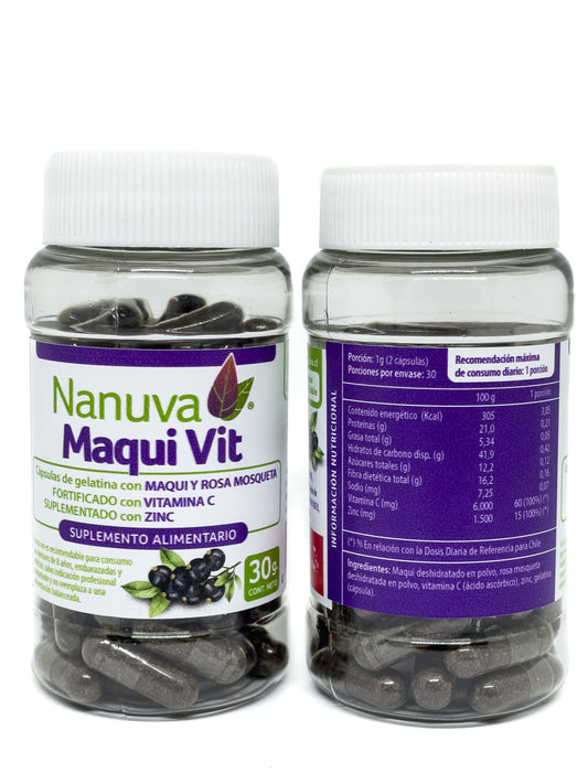 Cápsulas Maqui Nanuva