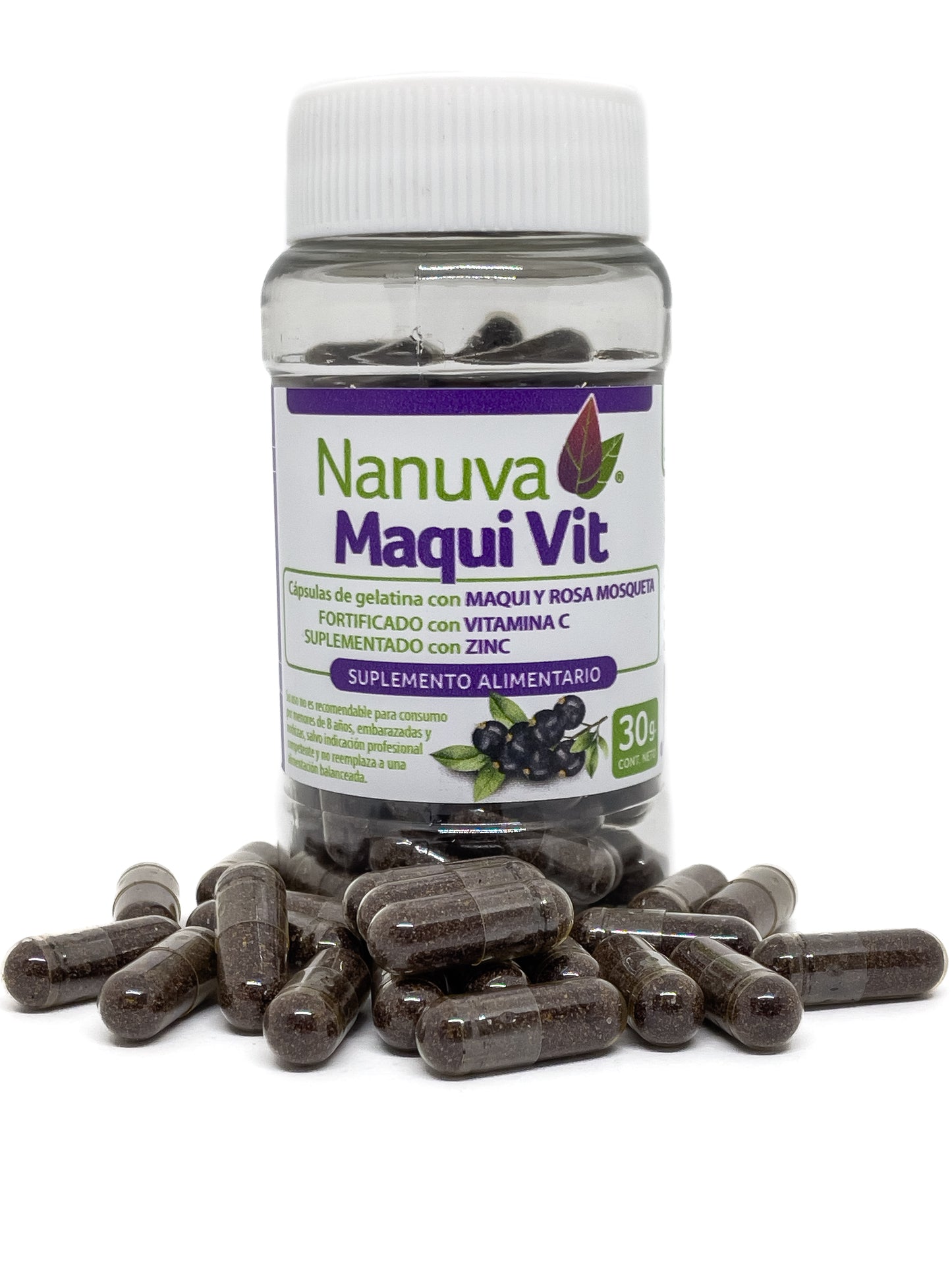 Cápsulas Maqui Nanuva